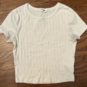 White Cropped T-Shirt